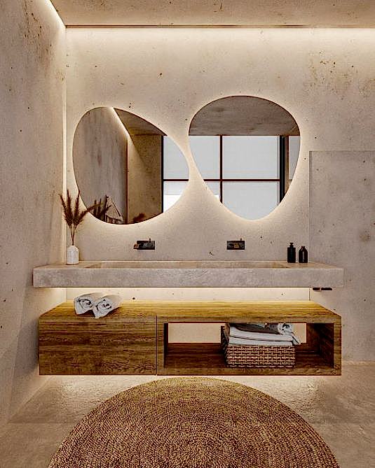 mikro çimento banyo