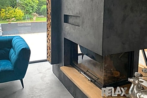 mikro beton şömine